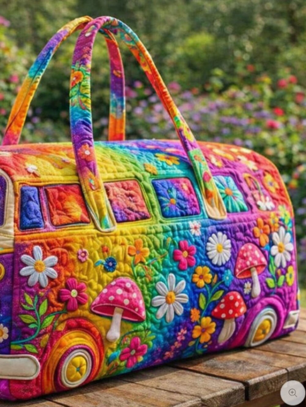Hippie Van Quilted Duffle Bag - Picture 3 of 3